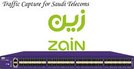 La captura del paquete de la red equipa NPB para las telecomunicaciones de la Arabia Saudita en la nube de Zain