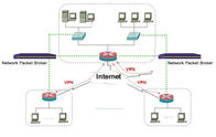 DPI Deep Packet Inspection VPN por las herramientas de software de la visibilidad de la red del GOLPECITO de la red